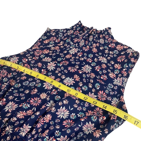 Nanette Lepore Navy Floral Midi Dress - Picture 10 of 14